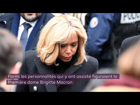 VIDEO : Brigitte Macron aux obsques de Michel Legrand