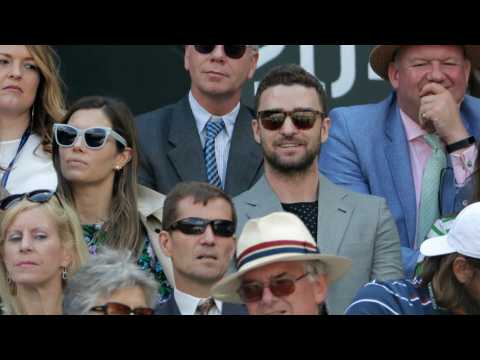 VIDEO : Justin Timberlake And Jessica Biel Watch Wimbledon Championships
