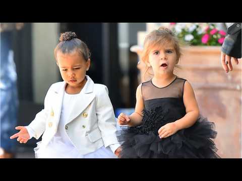 VIDEO : North West And Penelope Disick Celebrate Birthdays Unicorn-Themed Party