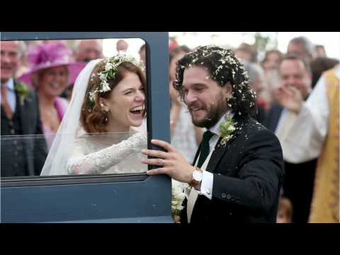 VIDEO : Rose Leslie Wears $20,000 Elie Saab Bridal to Marry Kit Harington