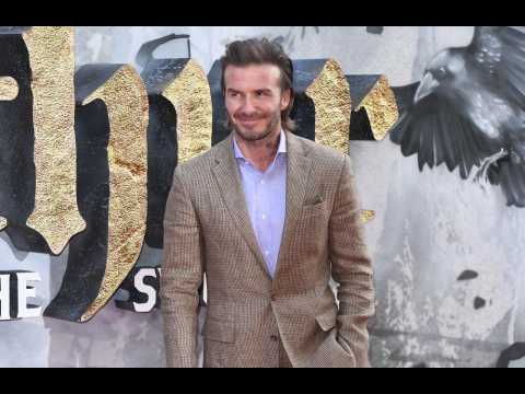 VIDEO : David Beckham launching grooming line
