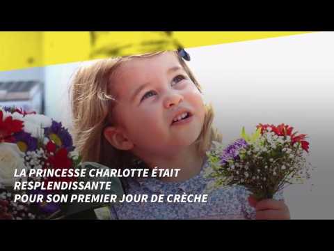 VIDEO : La Princesse Charlotte tait trop mignonne pour son premier jour de crche