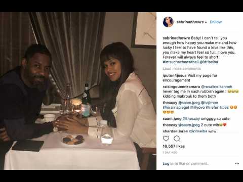 VIDEO : Idris Elba's fiance shows him the love
