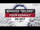 Renault affiche un bénéfice record en 2017