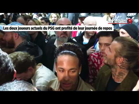 VIDEO : Neymar Jr, David Beckam et Kevin Trapp au dfil Vuitton
