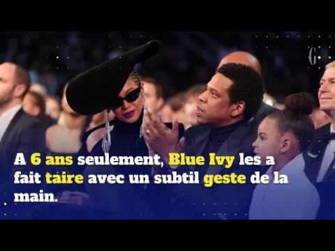 VIDEO : Blue Ivy cloue le bec  Beyonc et Jay-Z aux Grammys
