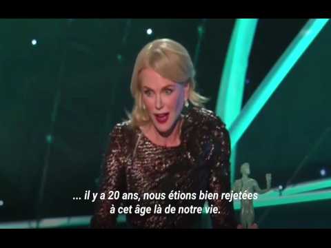 VIDEO : Aux SAG Awards, Nicole Kidman rend hommage aux actrices de plus de 40 ans