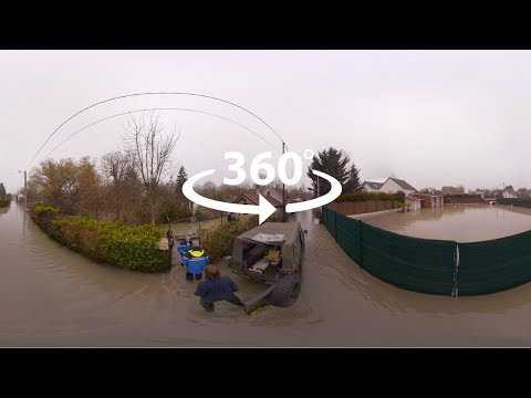 VIDEO : Inondations : les naufrags d?Esbly - vido 360