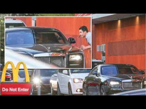 VIDEO : Kim Kardashian And Pregnant Khloe Grab McDonald?s Drive-Thru in a Rolls