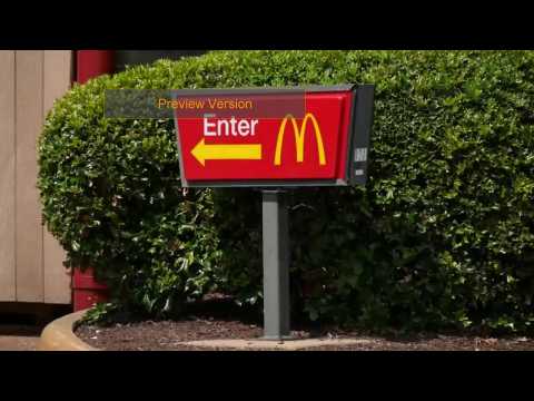 VIDEO : A College Student Hung His Own Poster On A Blank Wall At McDonald's