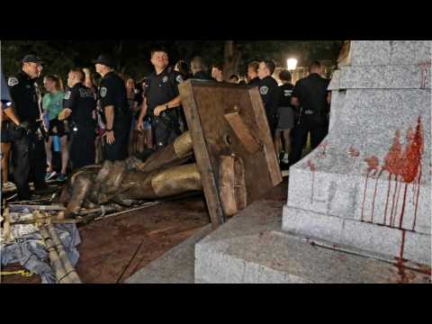 VIDEO : Three Charged For Toppling North Carolina Confederate Statue