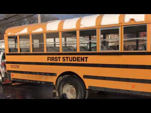 VIDEO : School Buses Crash In New Jersey