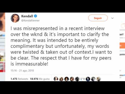 VIDEO : Kendall Jenner se disculpa en las redes sociales