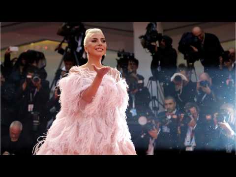 VIDEO : Lady Gaga Stuns In Italy Wearing Pink Valentino Gown