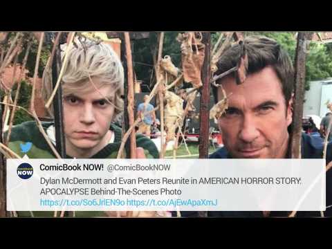 VIDEO : Dylan McDermott And Evan Peters Reunite
