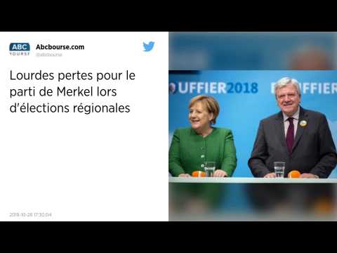 VIDEO : lections dans la Hesse. Nouveau revers pour Angela Merkel et la CDU