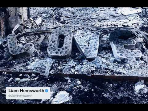 VIDEO : Liam Hemsworth partage une photo de sa maison en cendres