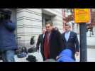 Le journaliste de CNN, Jim Acosta, arrive au tribunal
