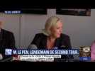 Marine Le Pen se réjouit de la réélection de Nicolas Dupont-Aignan