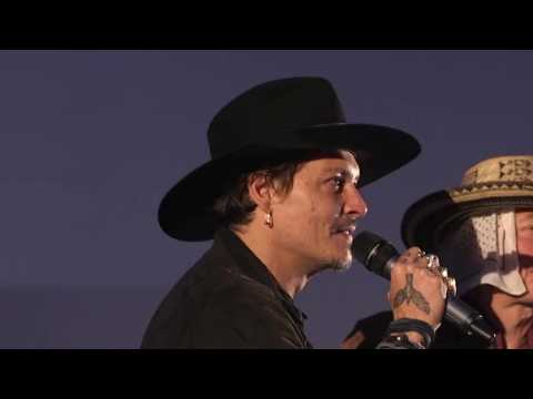 VIDEO : Johnny Depp's Question At The Glastonbury Festival