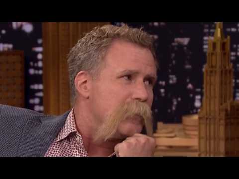 VIDEO : Will Ferrell Tries To Out Mustache Fallon