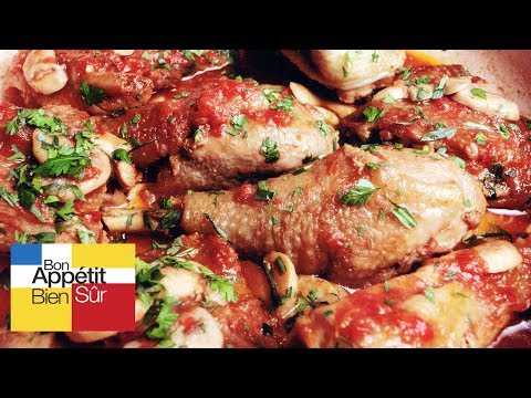 Poulet de bresse au vin blanc