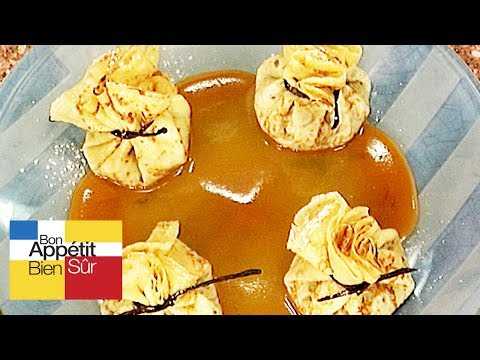 Aumonière de pommes caramélisées
