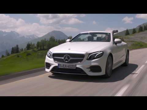 Mercedes-Benz E 300 Cabriolet Driving Video in Diamond white bright | AutoMotoTV