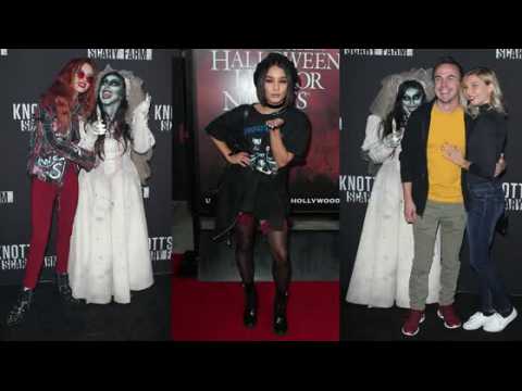 VIDEO : Young Celebrities Kick Off Hollywood's Haunted House Halloween Season