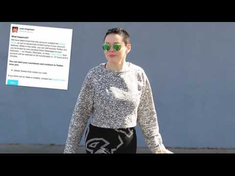 VIDEO : Rose McGowan Suspended from Twitter for 'Violating Rules'