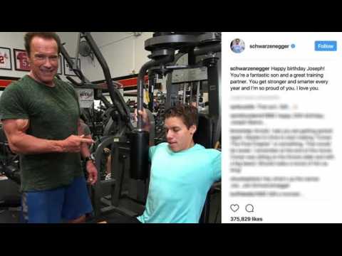 VIDEO : Arnold Schwarzenegger Celebrates Son Joseph's Birthday With Gym Sesh