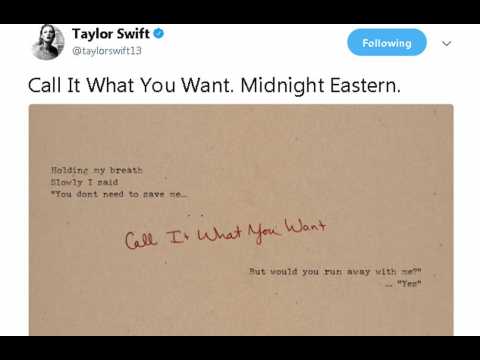 VIDEO : Taylor Swift teases new single Call It What You Want