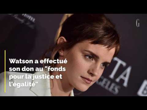 VIDEO : Emma Watson fait un don d'1.1 million d'? contre le harclement