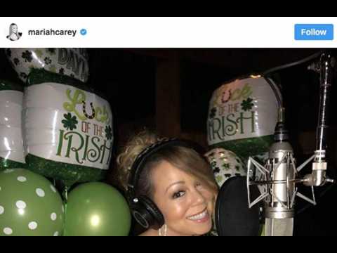 VIDEO : Mariah Carey is back in the studio