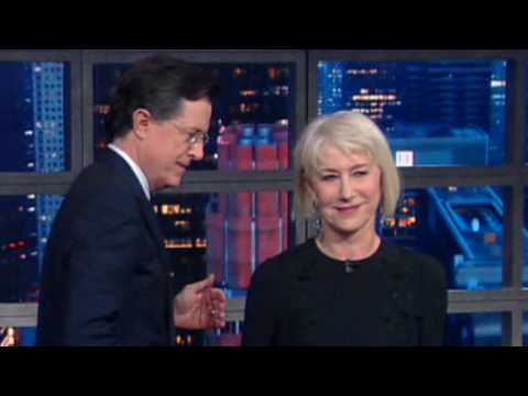 VIDEO : Helen Mirren Makes Stephen Colbert Cry