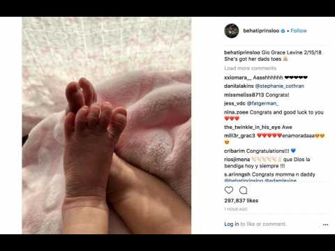VIDEO : Behati Prinsloo shares first photo of newborn daughter