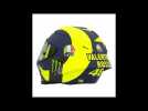 AGV and Valentino Rossi bring 1970's inspired Soleluna design to pista GP R helmet