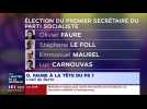 Parti socialiste : Olivier Faure devance largement Stéphane Le Foll au premier tour