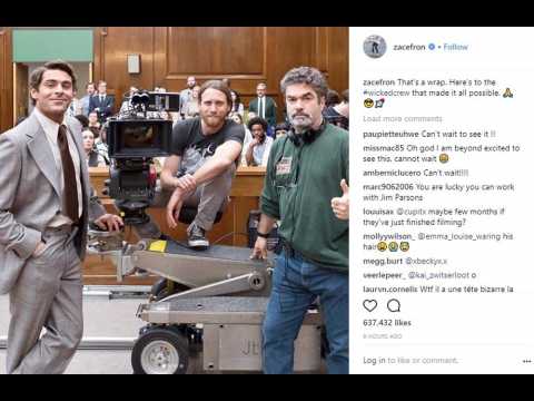 VIDEO : Zac Efron wraps filming Ted Bundy biopic