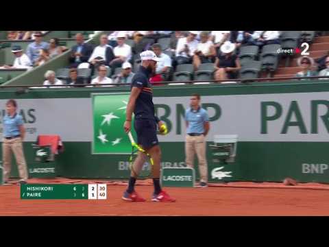 VIDEO : Roland-Garros : clin d'oeil d'Arnaud Clment  sa compagne Nolwenn Leroy