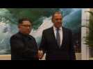 Le chef de la diplomatie russe rencontre Kim Jong Un à Pyongyang