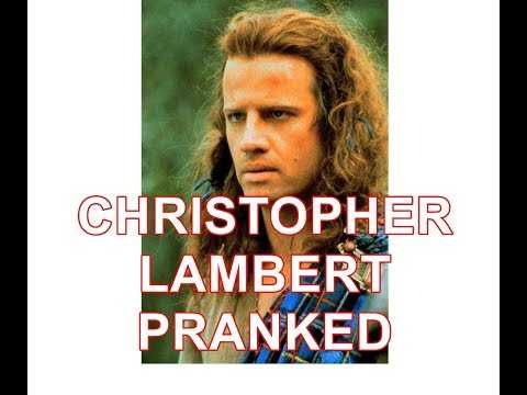 VIDEO : Christopher Lambert gets pranked by French comic pretending to be movie director