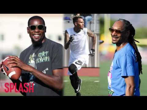 VIDEO : Celebrities Like Chris Brown and Snoop Dogg Take the Field for a Good Cause