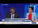 Rentrée politique: les conseils de Bayrou à Macron