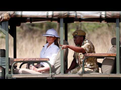 VIDEO : Elephant Charges At Melania Trump During Her Tour Of Africa