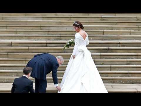 VIDEO : Princess Eugenie Looked Beautiful In Jaw-Dropping Open Back Wedding Gown