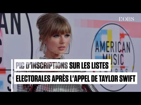 VIDEO : Etats-Unis : un pic d'inscriptions sur les listes lectorales aprs l'appel de Taylor Swift