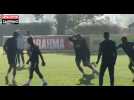 Neymar met un double petit pont à Filipe Luis à l'entraînement (vidéo)