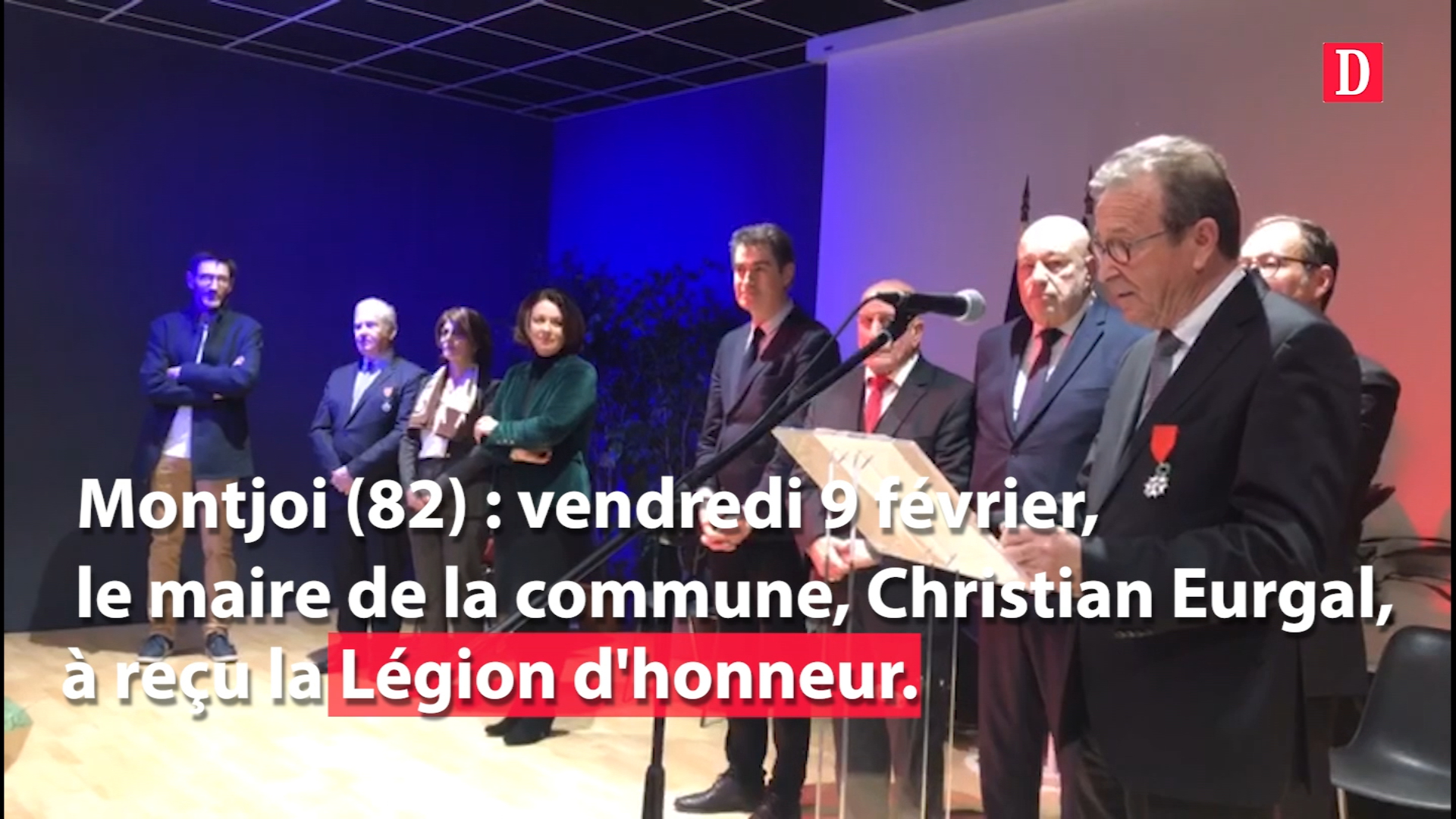 Video L Motion Montjoi Pour La Remise De La L Gion D Honneur Au