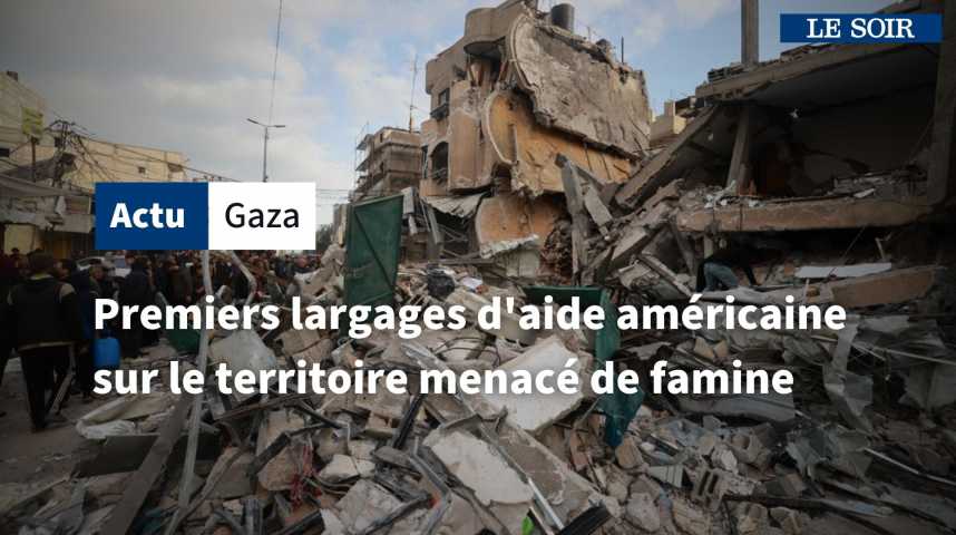 Guerre Isra L Hamas Premiers Largages D Aide Am Ricaine Sur Le